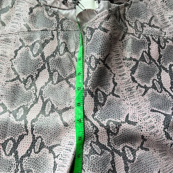 Tenax leather pant snake print